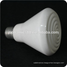 high temperature resistance E27 white infrared porcelain ceramic heating lamp